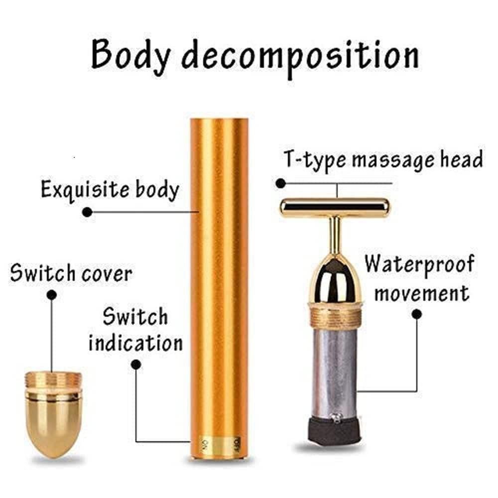 🔥 HOT SALE 🔥 24K Gold Electric Facial Massage Roller 🌟50% OFF🌟