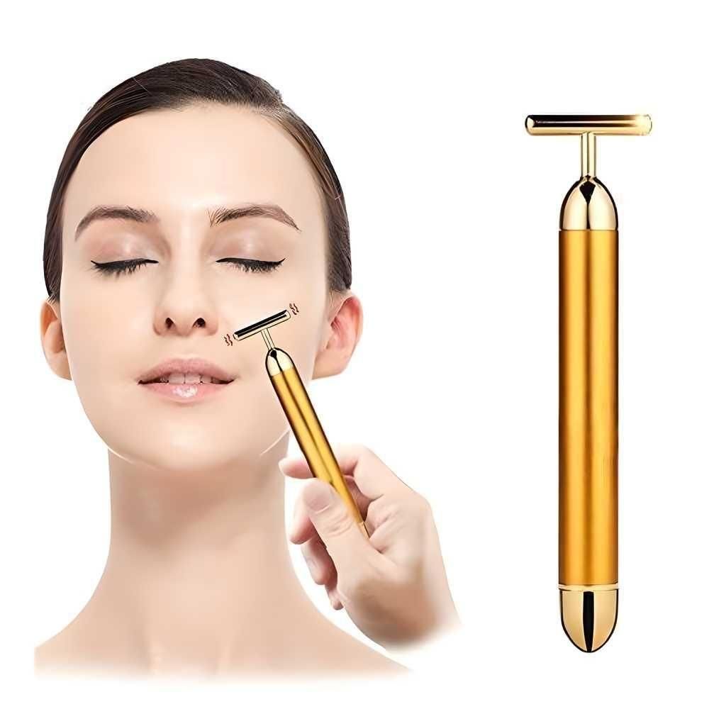 🔥 HOT SALE 🔥 24K Gold Electric Facial Massage Roller 🌟50% OFF🌟