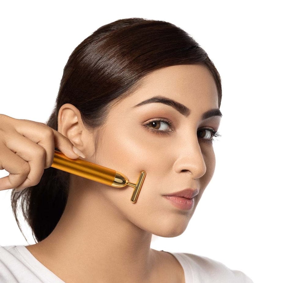 🔥 HOT SALE 🔥 24K Gold Electric Facial Massage Roller 🌟50% OFF🌟